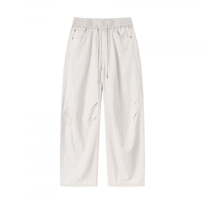 [Damen] Weite Culotte‑Hose mit hohem Elastikbund, Tunnelzug und Eingrifftaschen Nord Taschen