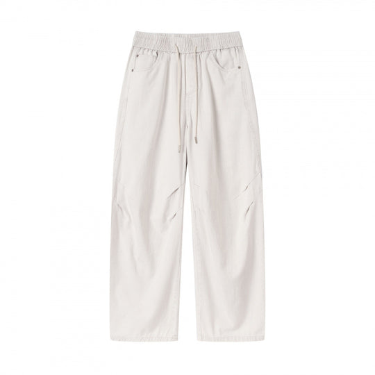 [Damen] Weite Culotte‑Hose mit hohem Elastikbund, Tunnelzug und Eingrifftaschen Nord Taschen