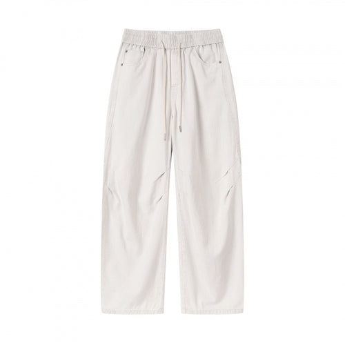 [Damen] Weite Culotte‑Hose mit hohem Elastikbund, Tunnelzug und Eingrifftaschen Nord Taschen