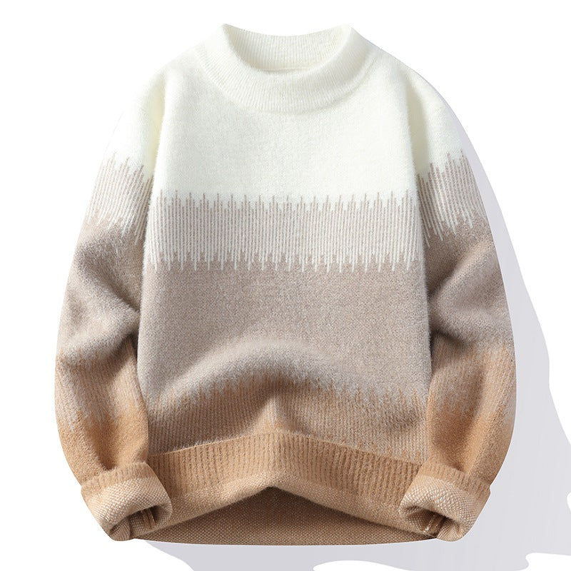 Damen Kuscheliger Pullover mit modernem Farbverlauf Nord Taschen