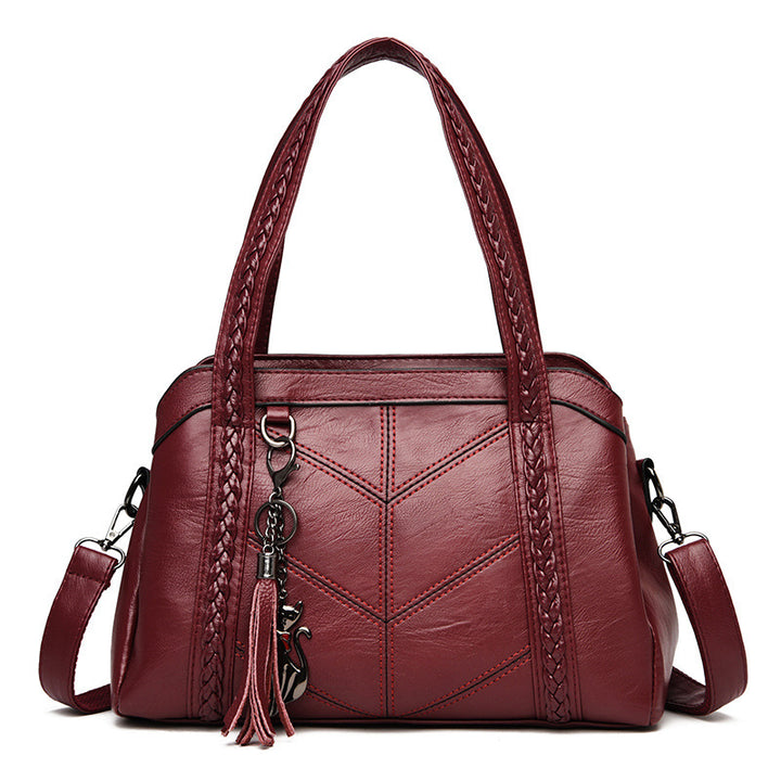 Damen stilvolle Handtasche mit strukturiertem Obermaterial Nord Taschen