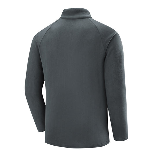 Herren Leichter Performance-Fleecepullover mit Viertel-Reißverschluss und Brusttasche Nord Taschen
