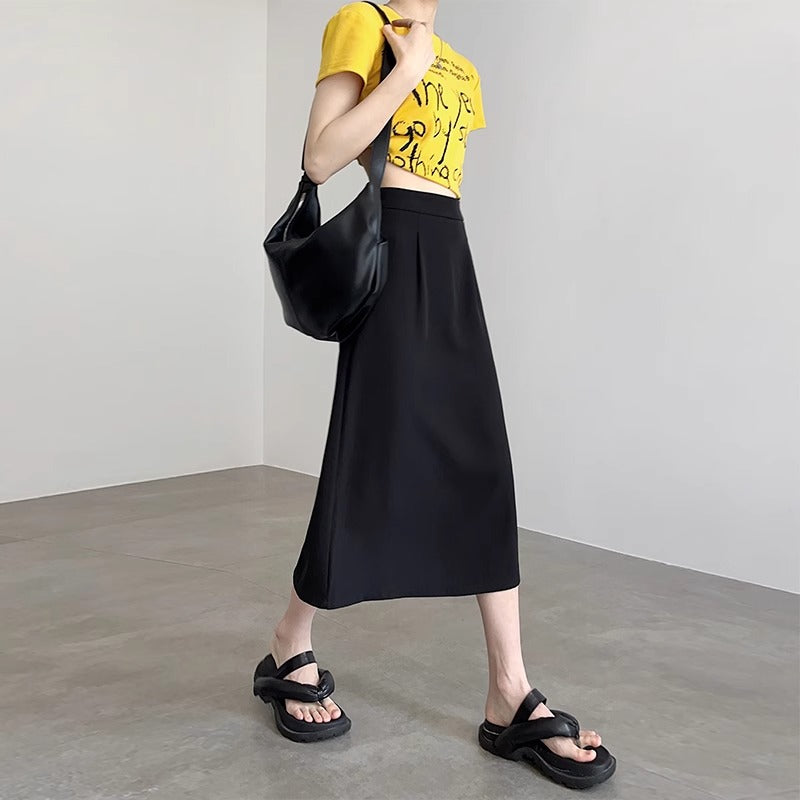 Damen Elegante und fließende Maxirock Nord Taschen