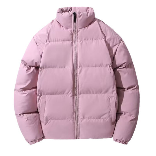 Damen Kurz geschnittene Thermo-Pufferjacke mit Stehkragen und minimalistischer Zipperfront Nord Taschen