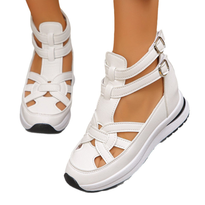 Damen sportive Sneaker-Sandalen mit atmungsaktiven Riemen und rutschfester Sohle