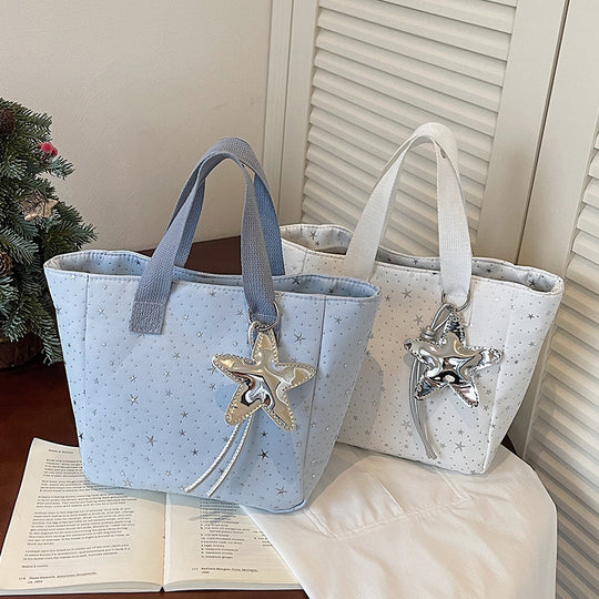 Damen modische Tragetasche mit Sternenmotiv Nord Taschen