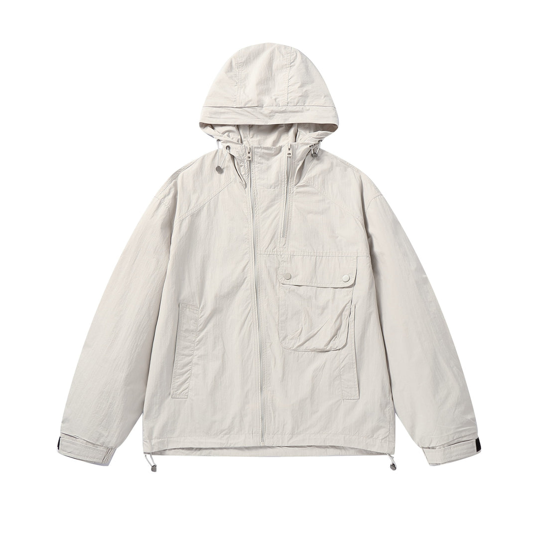 Unisex Leichte technische Kapuzenjacke im Boxy‑Schnitt mit Utility‑Taschen Nord Taschen