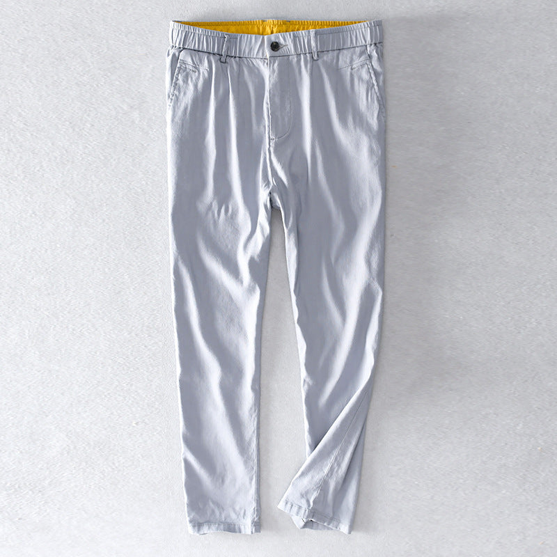 Herren Baumwoll-Chino mit Elastikbund und konischem Schnitt Nord Taschen