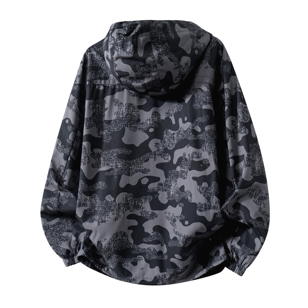 Herren Sportliche Camo-Funktionsjacke Nord Taschen