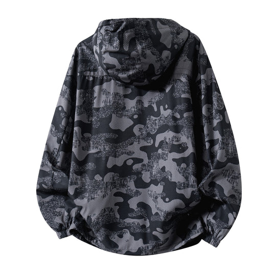Herren Sportliche Camo-Funktionsjacke Nord Taschen