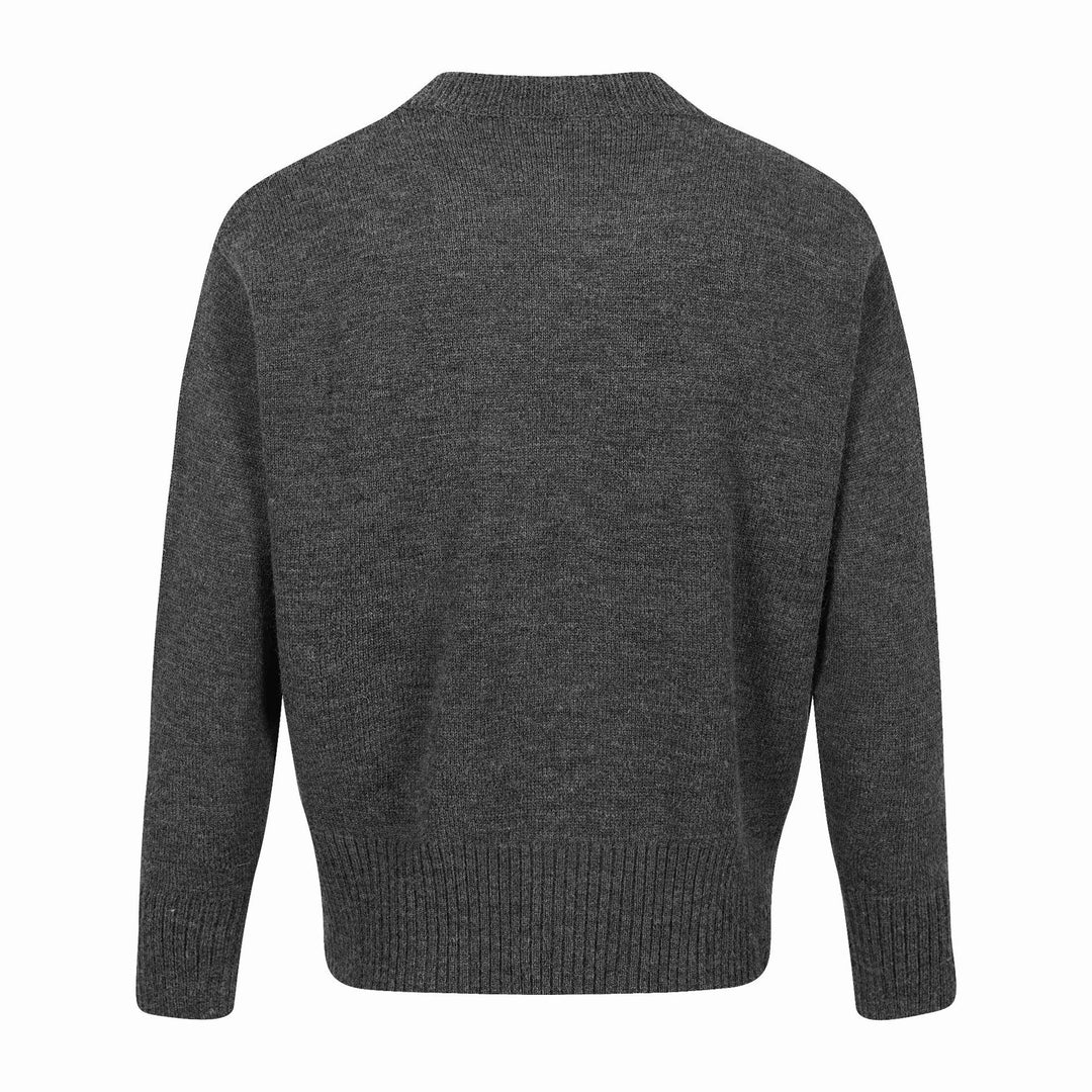 Herren Doppelt geknöpfte Strickcardigan mit Zopfmuster und Stehkragen Nord Taschen