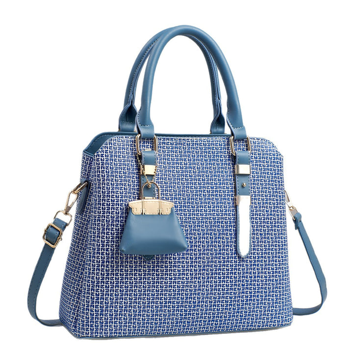Damen klassische Handtasche mit strukturiertem Design und abnehmbarer Clutch Nord Taschen