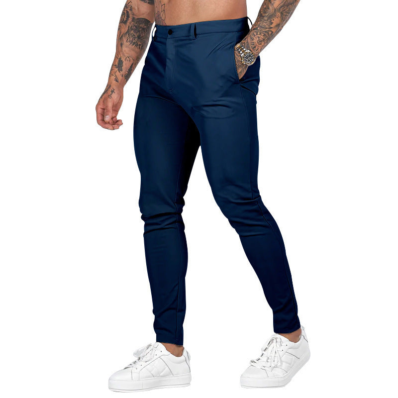 Herren Slim-Fit Stretch-Chino mit schmal zulaufendem Bein und dezenten Eingrifftaschen Nord Taschen