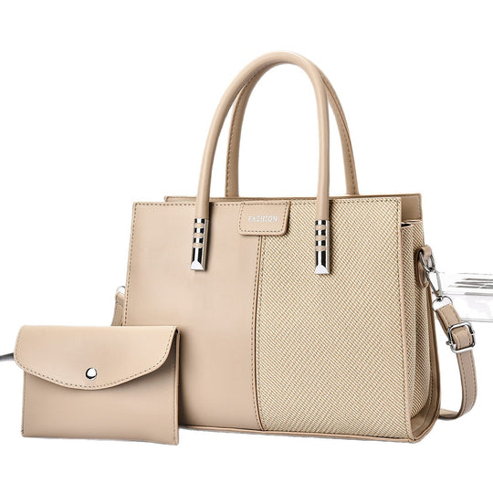 Damen elegante Handtasche mit strukturierter Oberfläche und abnehmbarem Portemonnaie Nord Taschen