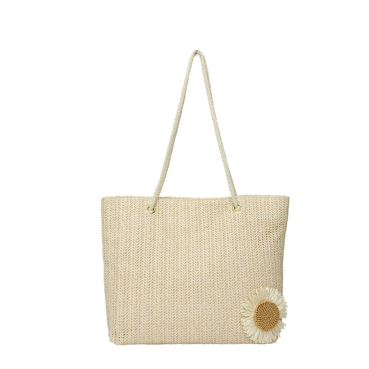 Damen Strandtasche mit floralen Akzenten Nord Taschen