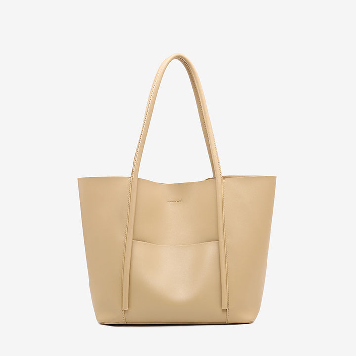 Damen schlichte Ledertasche mit praktischem Innendesign Nord Taschen