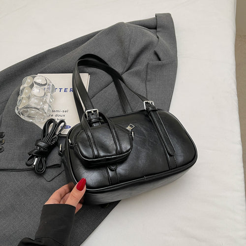 Damen vielseitige Handtasche mit abnehmbarem Mini-Portemonnaie Nord Taschen