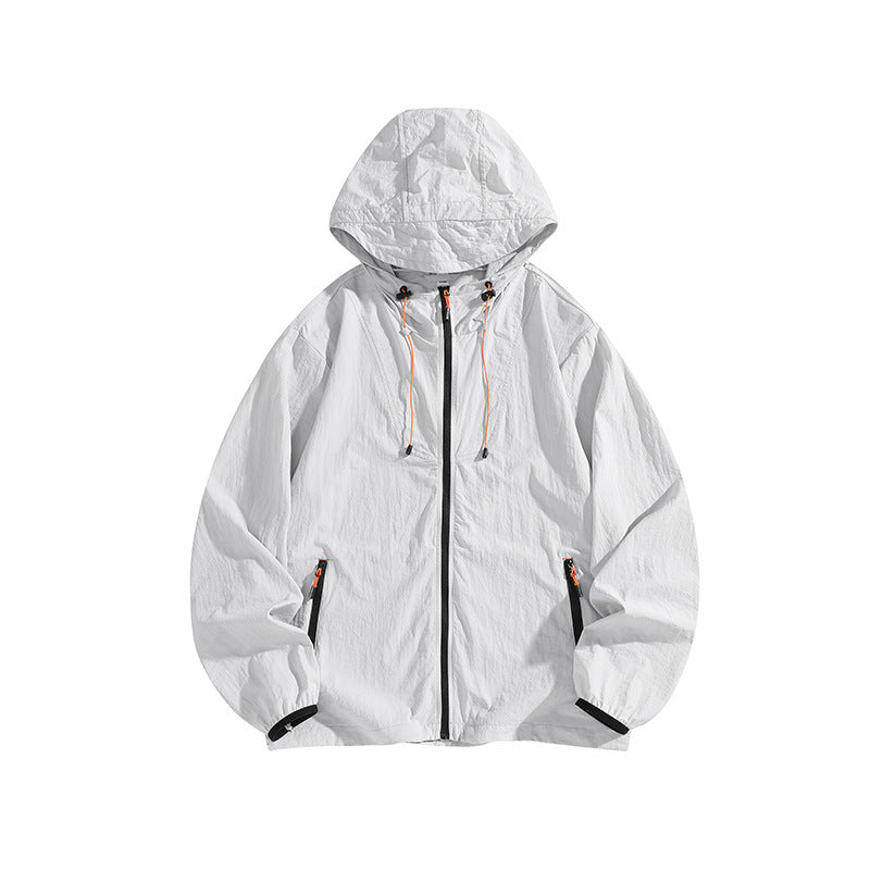 Herren Leichte Outdoorjacke mit Kapuze und praktischen Reißverschlusstaschen Nord Taschen