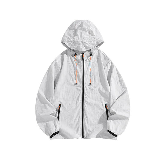 Herren Leichte Outdoorjacke mit Kapuze und praktischen Reißverschlusstaschen Nord Taschen