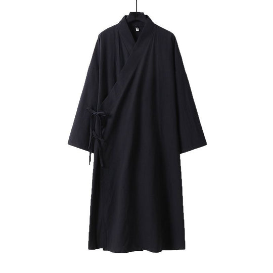 Unisex Langer Oversize-Kimono‑Mantel mit dezentem Knebelverschluss und weiter Silhouette Nord Taschen