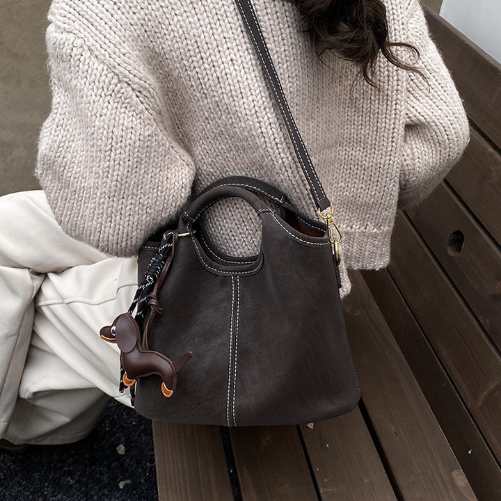 Damen geschmeidige Hobo-Tasche mit abnehmbarem Mini-Portemonnaie Nord Taschen