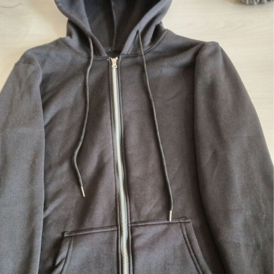 Herren nan Oversize Zip-Hoodie und Relaxed Sweatpants Set Nord Taschen