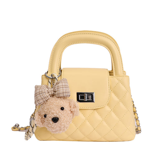 Damen Verspieltes Handtaschen-Set mit niedlichem Teddy-Anhänger Nord Taschen