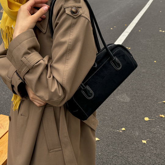 Damen Hobo-Tasche aus weichem Veloursleder mit elegantem Design Nord Taschen