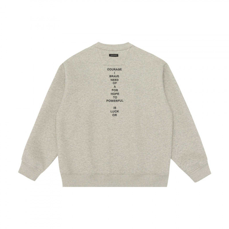 Unisex Oversize-Sweatshirt mit minimalistischer Bruststickerei und geripptem Saum Nord Taschen