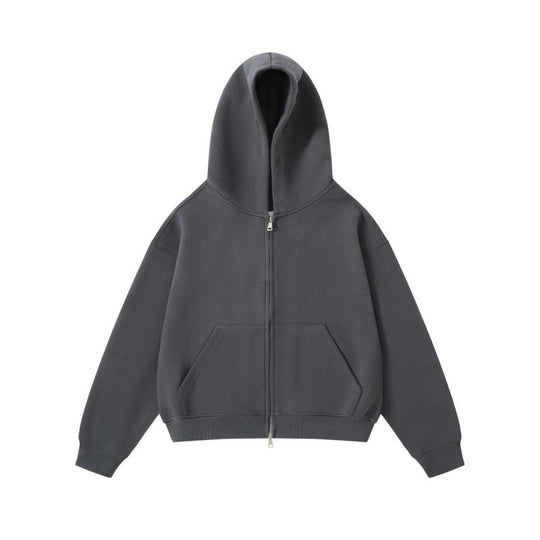 Unisex Oversize Kapuzenjacke mit durchgehendem Reißverschluss und Kängurutaschen aus Baumwoll-Fleece Nord Taschen