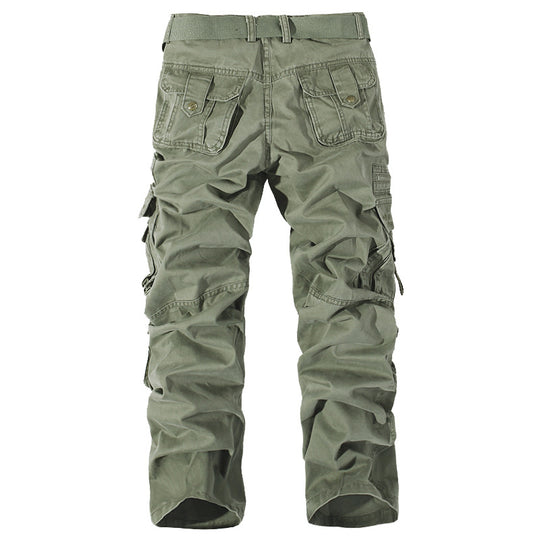 Herren Robuste Cargo-Arbeitshose mit Mehrfach‑Taschen, Kniefalten und Relaxed‑Fit Nord Taschen
