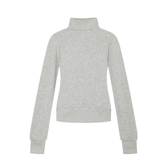 Damen Slim‑Fit Sweatjacke mit Stehkragen und Zwei‑Wege‑Reißverschluss Nord Taschen