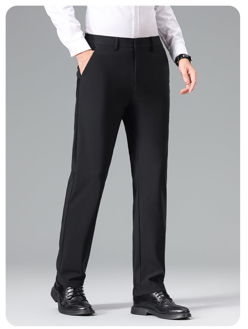 Herren Schlanke Business‑Stretchhose mit Bügelfalte und Komfortbund Nord Taschen