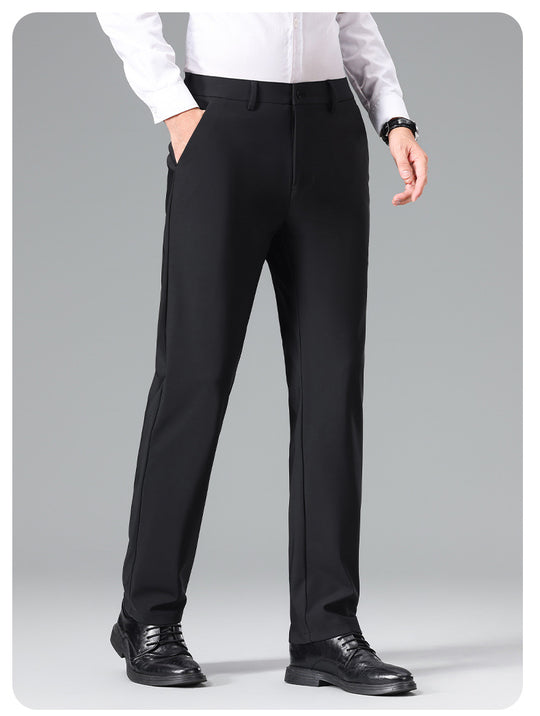 Herren Schlanke Business‑Stretchhose mit Bügelfalte und Komfortbund Nord Taschen
