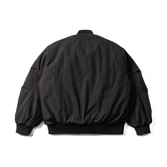 Herren Boxy wattierter Kurzblouson mit Rippenkragen und ergonomischen Eingrifftaschen Nord Taschen