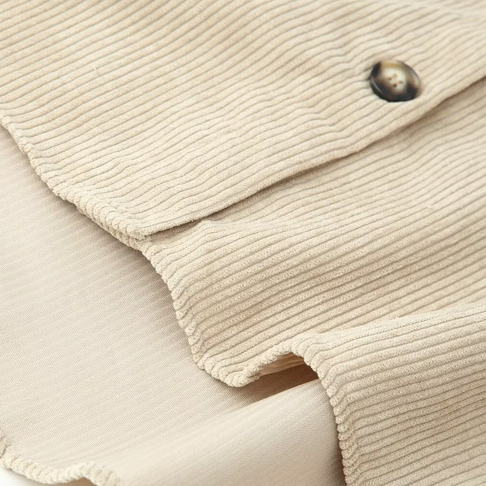 Damen Longshirt-Tunika aus feinem Rippjersey mit Hemdkragen und durchgehender Knopfleiste Nord Taschen