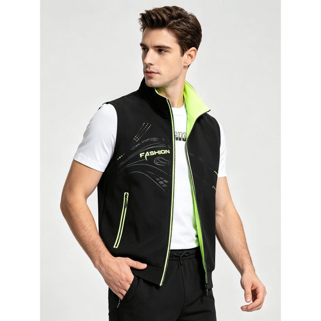 Herren Sportliche High-Performance Weste Nord Taschen