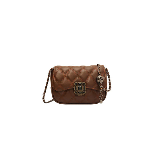 Damen Umhängetasche mit strukturiertem Design und luxuriösem Kettenverschluss Nord Taschen