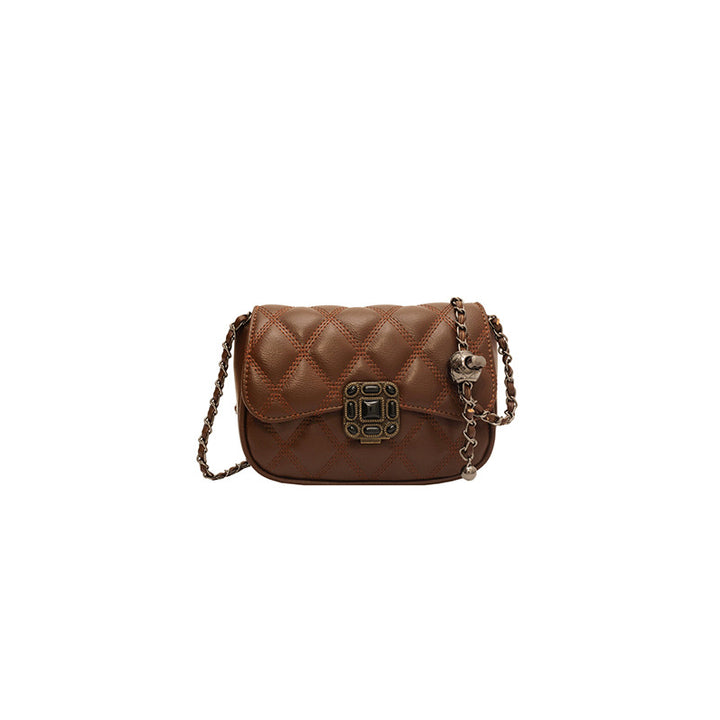 Damen Umhängetasche mit strukturiertem Design und luxuriösem Kettenverschluss Nord Taschen