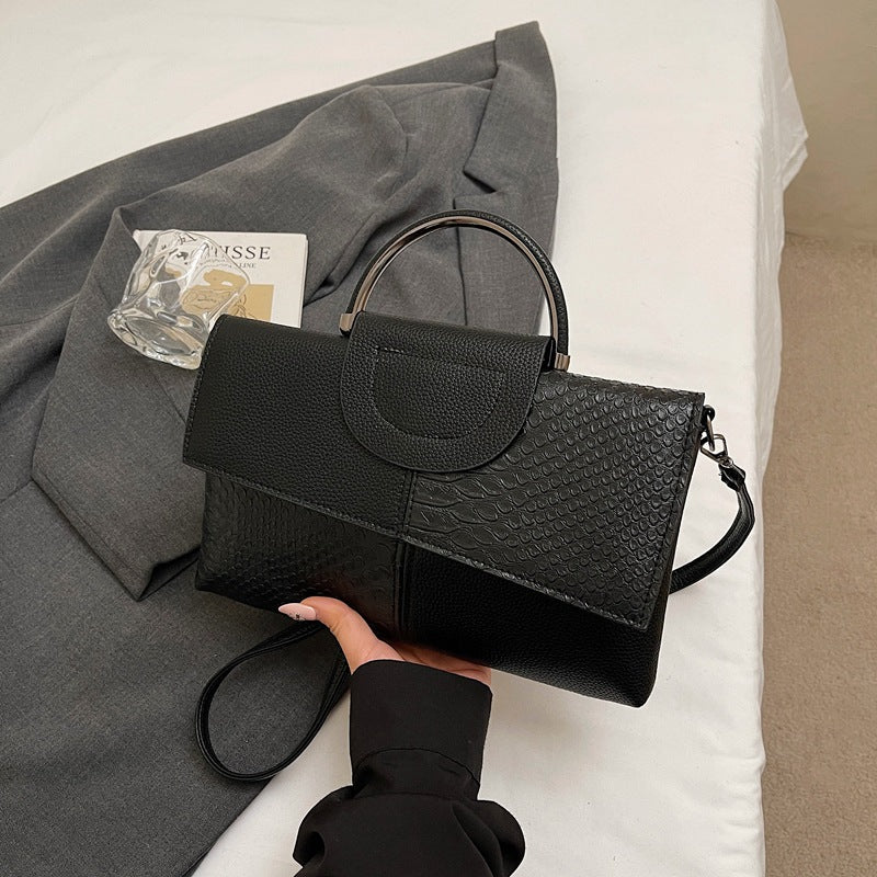 Damen elegante Umhängetasche im modernen Schlangenleder-Look Nord Taschen