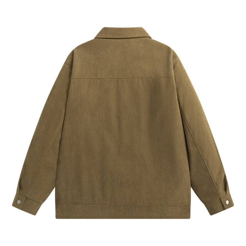 Herren Overshirt-Jacke im Utility-Design mit Druckknopfleiste und aufgesetzten Eingrifftaschen Nord Taschen