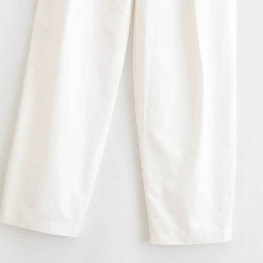 Damen Elegante High‑Waist Palazzo‑Hose mit Bügelfalte und geradem weitem Bein Nord Taschen