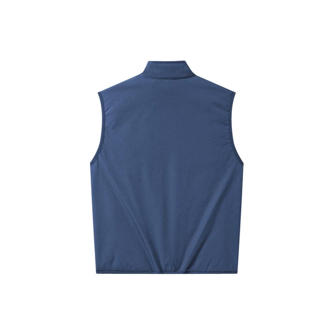 Herren Sherpa-gefütterte Softshell-Weste mit Stehkragen und Reißverschlusstaschen Nord Taschen