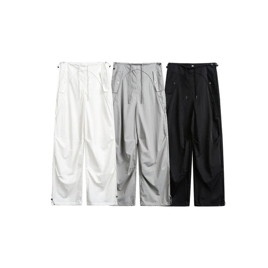 Damen weite Cargo-Hose mit Kordelzugbund und verstellbaren Saum Nord Taschen