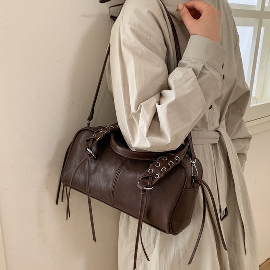 Damen elegante Hobo-Handtasche mit geflochtenen Details Nord Taschen