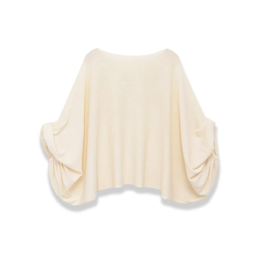 Damen Oversize Poncho-Top mit Fledermausärmeln und Tunnelzug-Detail Nord Taschen