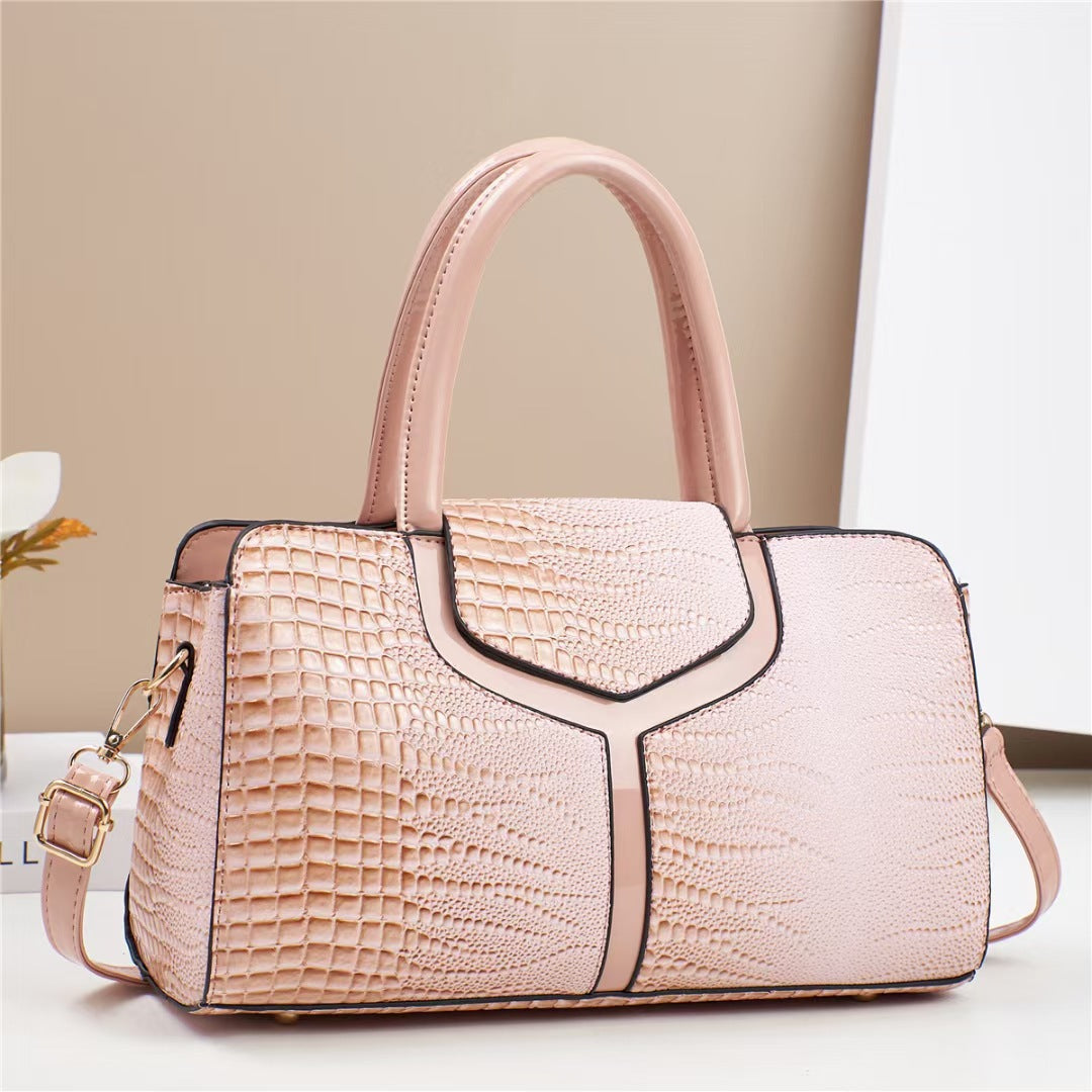 Damen elegante Handtasche im modernen Krokodillederstil Nord Taschen