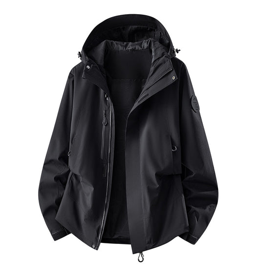 Damen technische dreilagige Softshell-Regenjacke mit getapten Nähten und Multifunktions-Taschen Nord Taschen