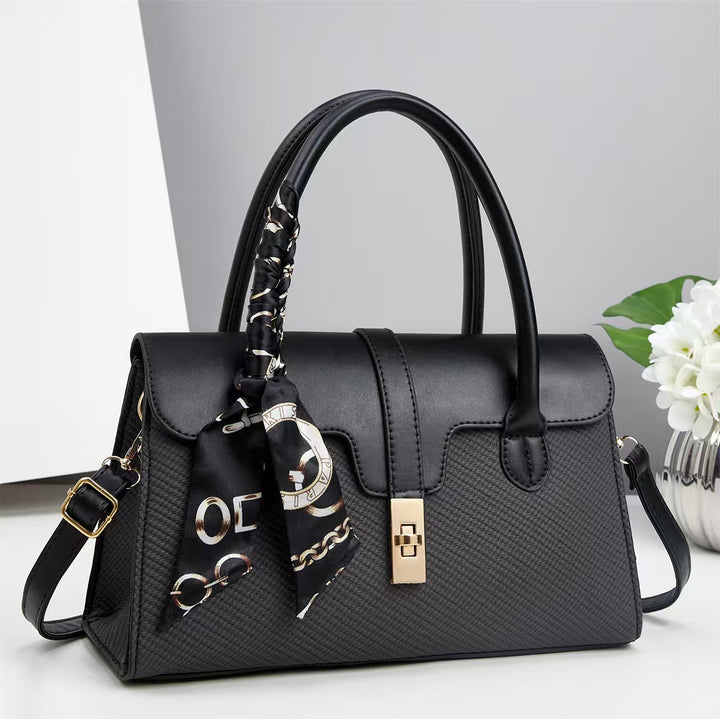 Damen Handtasche mit modischem Design und abnehmbarem Schal Nord Taschen