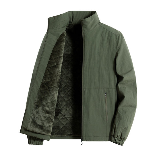 Herren ultraleichte atmungsaktive Freizeitjacke mit Mesh-Innenfutter Stehkragen und Reißverschlusstaschen Nord Taschen